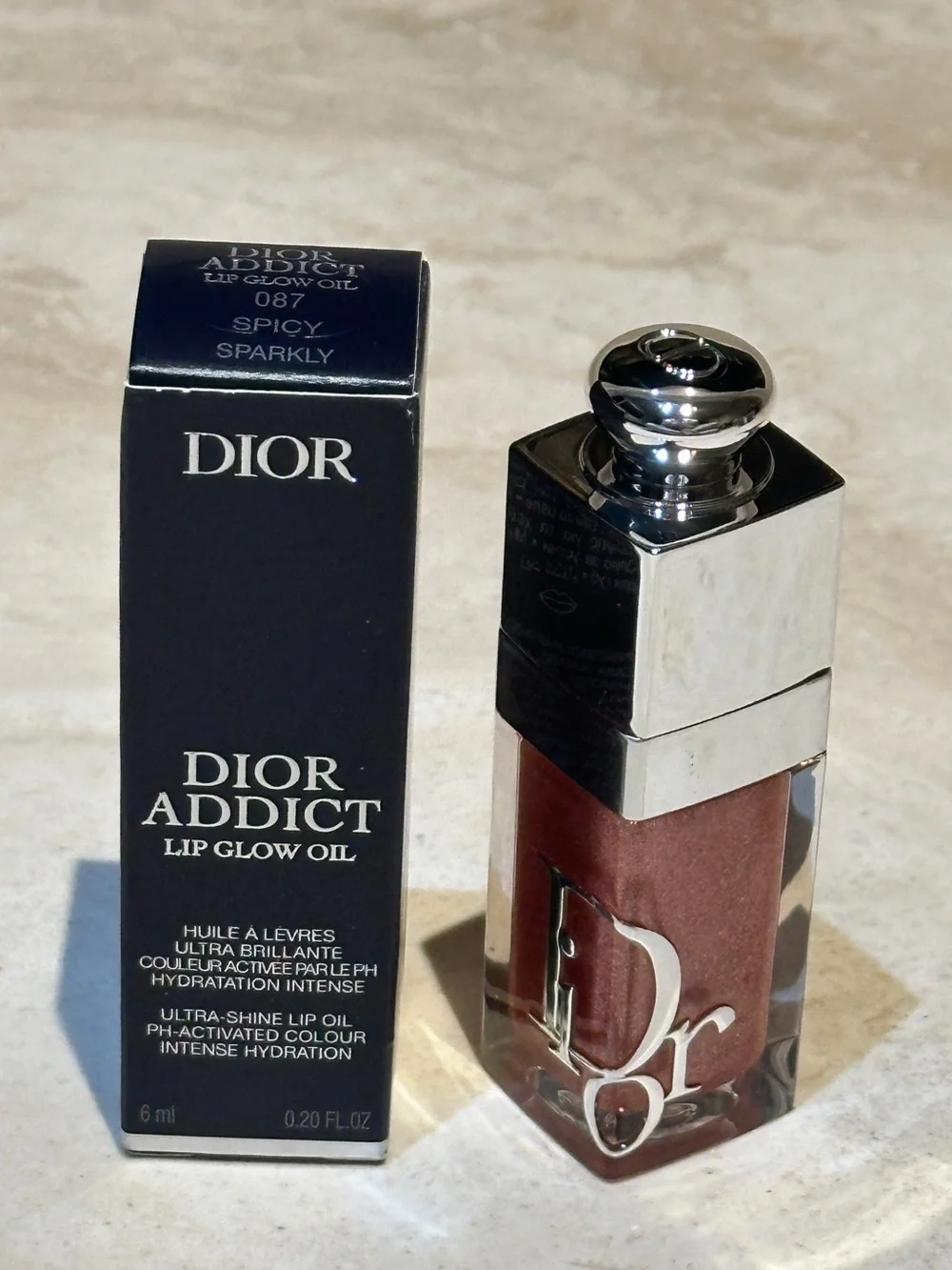 New Release Dior Lip Glow Oil - 087 Spicy Sparkly Finish